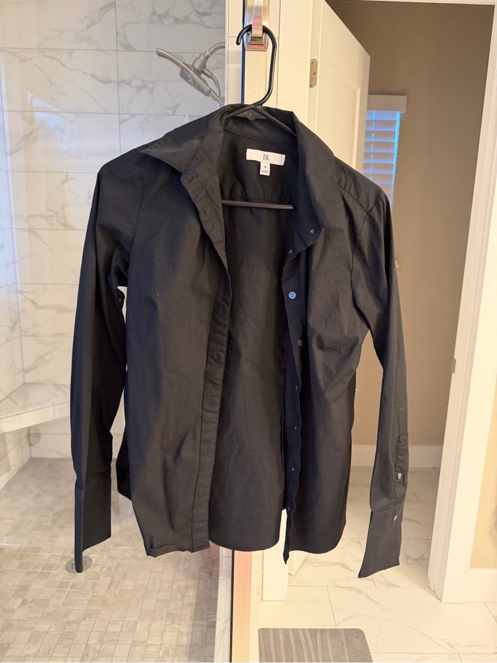 Banana Republic Men's Black Lightweight Shirt Jacket